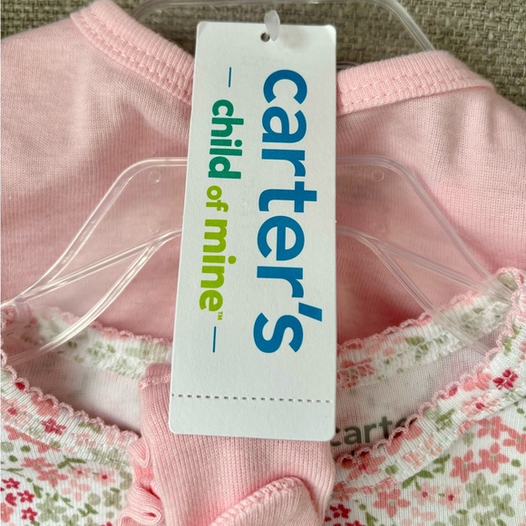 NWT Carter’s Child of Mine dress, cardigan, bow 6-9 mo. - Picture 4 of 4